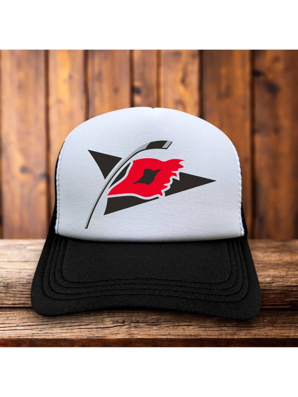 Carolina Hurricanes Mens Trucker Hat Black Snapback Hockey Alternate Logo Cap